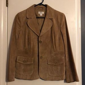 Leather Ann Taylor Loft Blazer